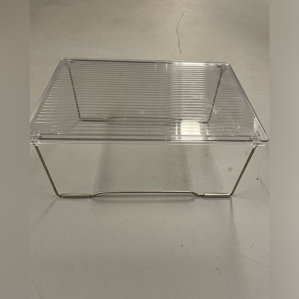 Clear acrylic shelf